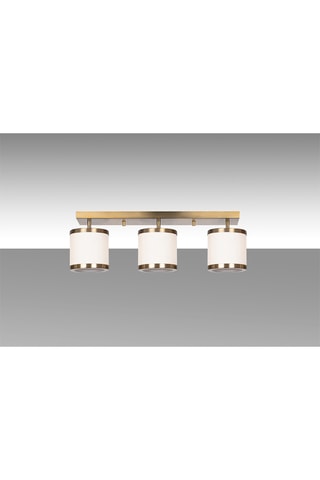 Plafondlamp Way - Goudkleurig - 3 x 40 W 