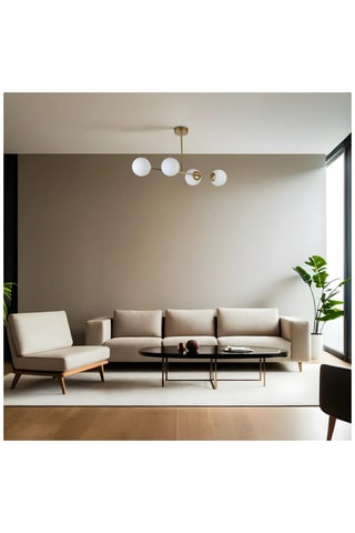 Hanglamp Yeni - Goudkleurig - 4 x 40 W