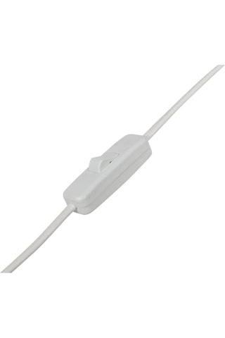 Candeeiro de pé - Branco - 60 W - 140 cm - Estante em madeira