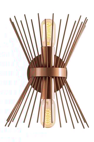 Wandlamp - Koperkleurig - 2 x 40 W