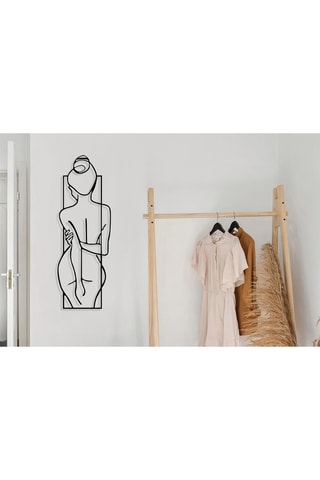 Décoration murale Female Posture - Noir - 24 x 69 cm