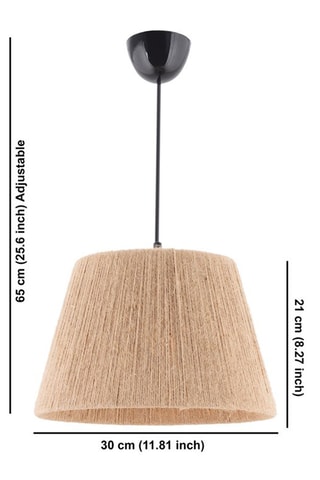 Hanglamp - Beige - 45 - 60 W