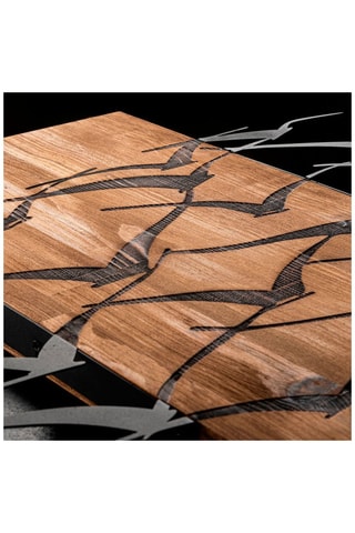 Décoration murale Migration - Noir et naturel - 58 x 32 cm