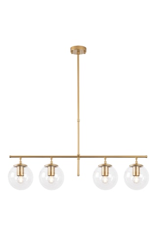 Hanglamp Roe - Goudkleurig en Wit - 4 x 40 W