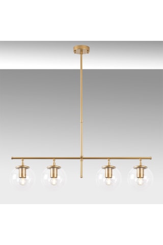 Hanglamp Roe - Goudkleurig en Wit - 4 x 40 W