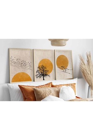 3 Wanddecoraties - 35 x 50 cm