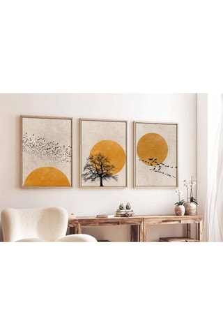 3 Wanddecoraties - 35 x 50 cm