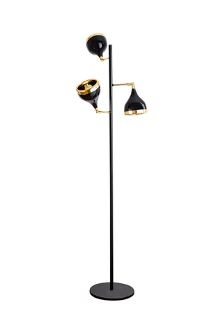 Candeeiro Yildo Preto e dourado