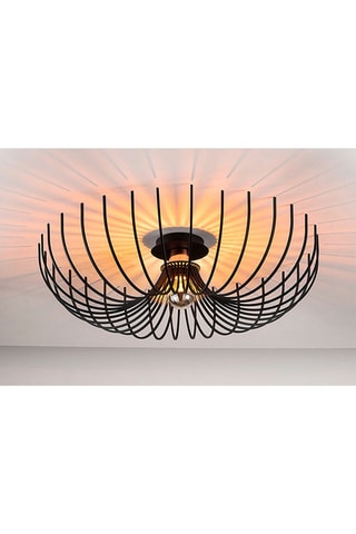 Plafondlamp Aspendos - Zwart - 100 W