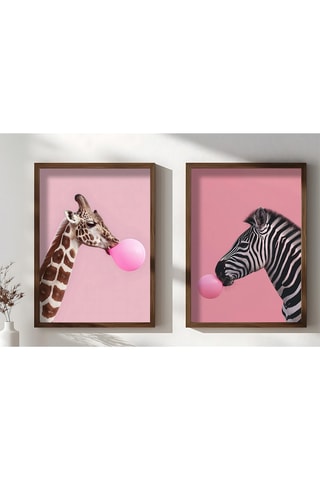 2 MDF Wanddecoraties Monique - 70 x 50 cm 