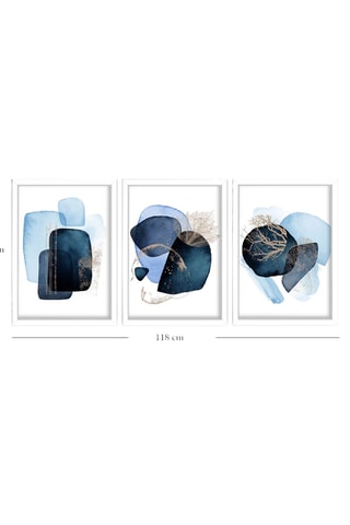 3 Wanddecoraties - 38 x 53 cm