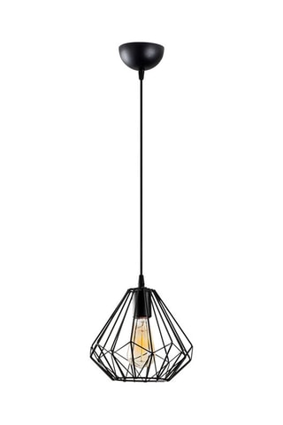 Hanglamp Diamond - Zwart - 100 W