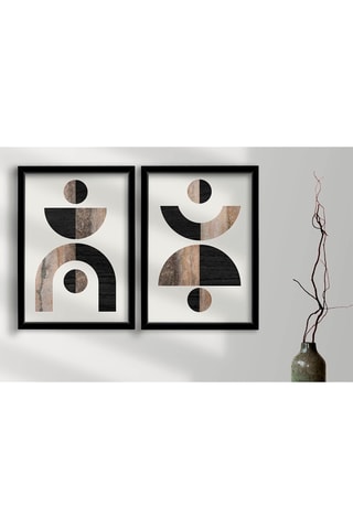 2 Wanddecoraties - 38 x 53 cm
