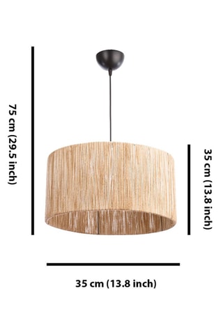 Hanglamp Cane - Naturel - 60 W