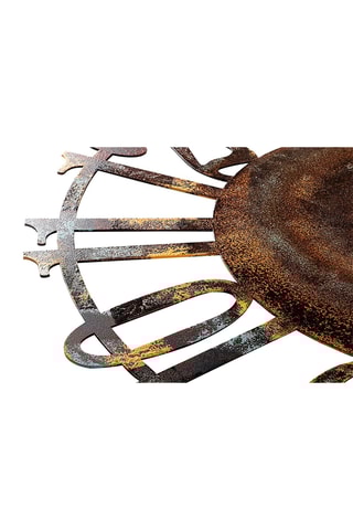 Wandklok - 48 cm - Bruin en Goudkleurig
