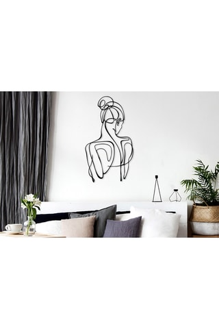 Décoration murale Sorella - 34 x 61 cm - Noir