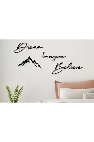 Décorations murales Dream Imagine Belive - 47 x 16/47 x 15/37 x 19/50 x 18,5 cm