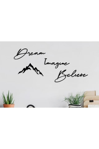 Décorations murales Dream Imagine Belive - 47 x 16/47 x 15/37 x 19/50 x 18,5 cm
