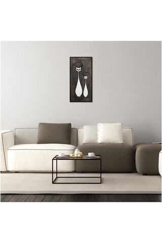 Tableau Cat Family - 29 x 59 cm