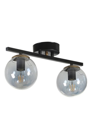 Plafondlamp Yeni Can 2 - Zwart - 2 x 60 W
