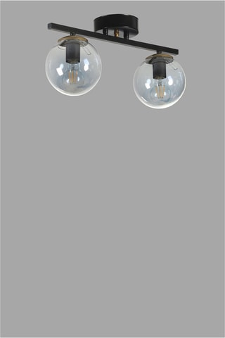 Plafondlamp Yeni Can 2 - Zwart - 2 x 60 W
