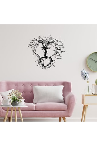 Décoration murale Entrika - Noir - 70 x 64 cm