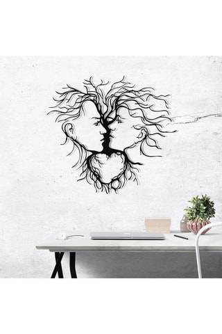 Décoration murale Entrika - Noir - 70 x 64 cm