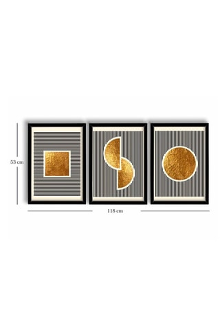 3 tableaux - 53 x 118 cm