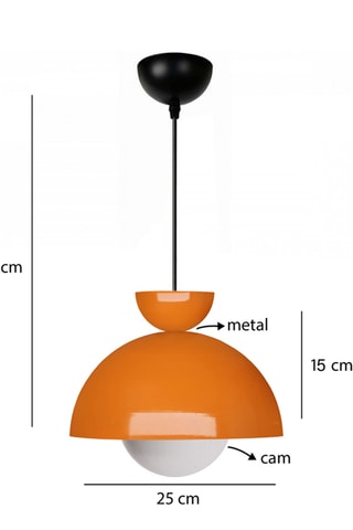 Ledhanglamp - Oranje - 40 W