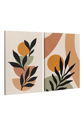 2 Houten Wanddecoraties - 70 x 50 cm (2 stuks)