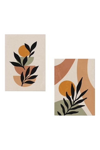 2 Houten Wanddecoraties - 70 x 50 cm (2 stuks)