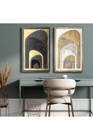2 Wanddecoraties - 45 x 70 cm