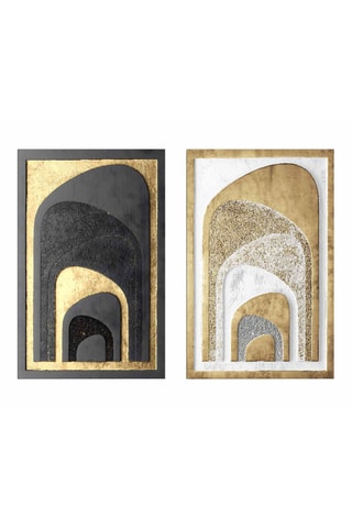 2 Wanddecoraties - 45 x 70 cm