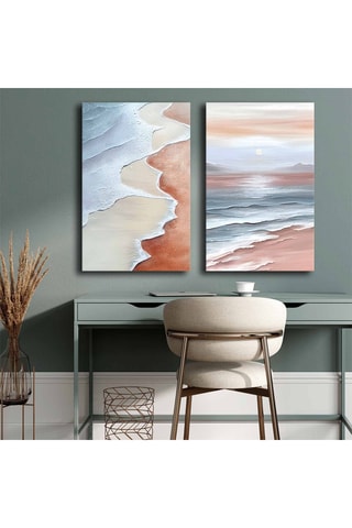 2 Wanddecoraties - 95 x 70 cm