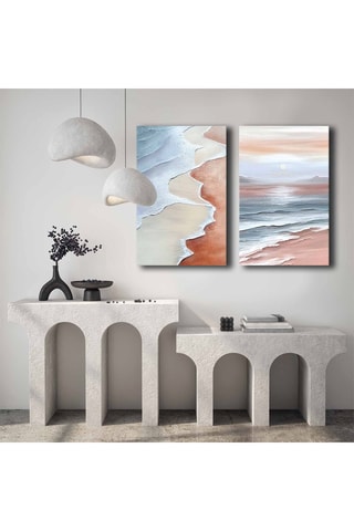 2 Wanddecoraties - 95 x 70 cm