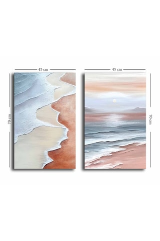 2 Wanddecoraties - 95 x 70 cm