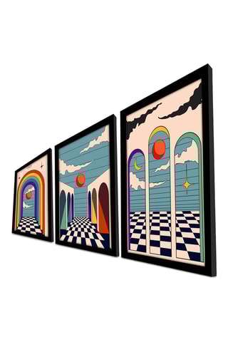 3 Wanddecoraties - 38 x 53 cm