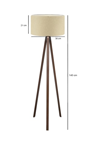 Staanlamp Fazli - Goudkleurig - 60 W