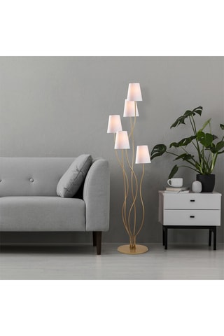 Staanlamp Bonibon - Goudkleurig - 5 x 40 W