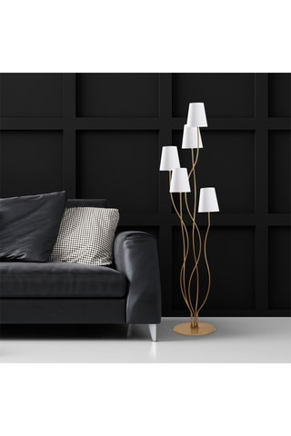 Staanlamp Bonibon - Goudkleurig - 5 x 40 W