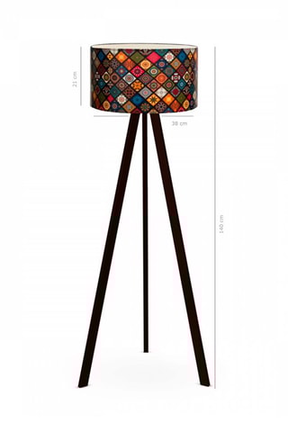 Staanlamp op Driepoot Ayd - Zwart - 60 W
