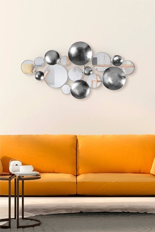 Wanddecoratie Lumos  - 116 x 60 cm - Zilverkleurig