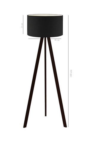 Staanlamp - Zwart - 60 W