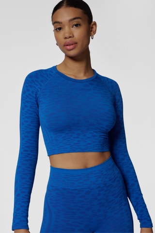 Crop top - Bleu