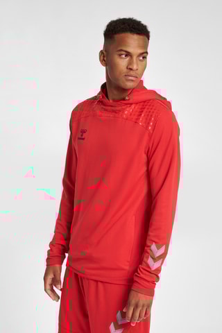 Sweat à capuche - Rouge