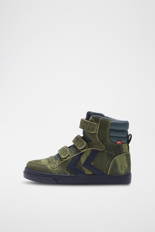 Baskets montantes - Vert et bleu marine