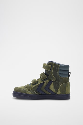 Baskets montantes - Vert et bleu marine