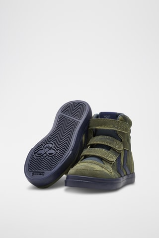 Baskets montantes - Vert et bleu marine