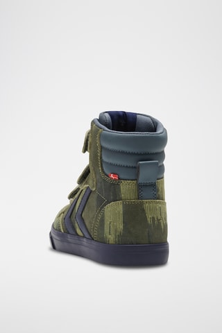 Baskets montantes - Vert et bleu marine