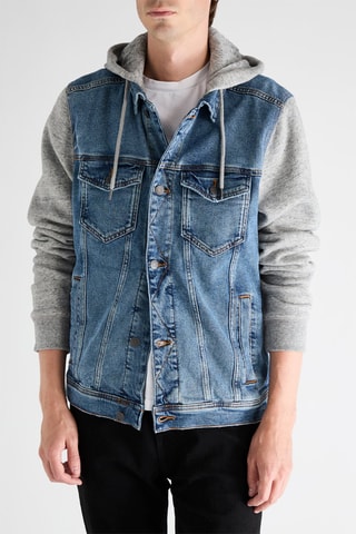 Jasje 2 Materialen - Blauw en Gemêleerd Grijs
